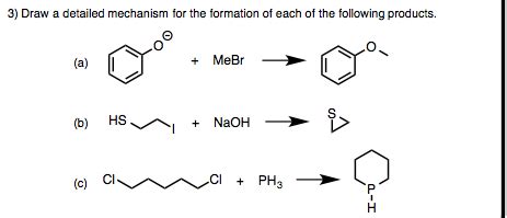 Solved Draw A Detailed Mechanism For The Formation Of Each Chegg