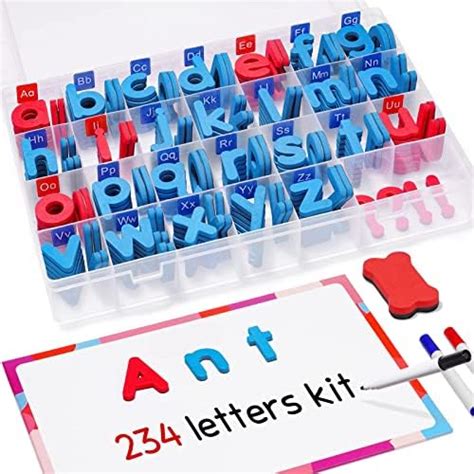 Coogam Magnetic Letters Pcs With Magnetic Board And Storage Box