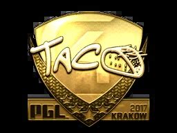 TACO Gold Krakow 2017 CSGO Sticker Price CS GO Captain