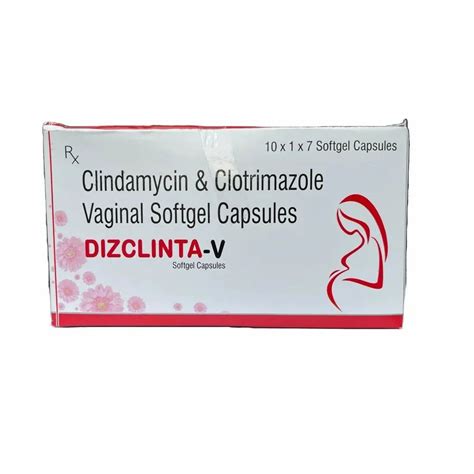 DIZCLINTA V Clindamycin Clotrimazole Vaginal Softgel Capsules