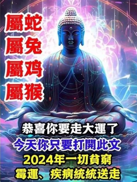 生肖【屬蛇 屬兔 屬雞 屬猴】恭喜你要走大運了！今天你只要打開此文，2024年一切的貧窮、霉運、疾病統統送走！