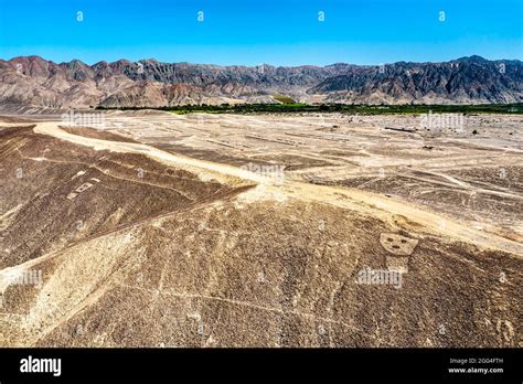 Aerial View Of Palpa Geoglyphs In Peru Stock Photo Alamy