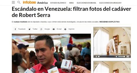 Bloquean El Portal De Infobae En Venezuela Por Publicar Fotos De Cadáver De Diputado ~ Anon Publico