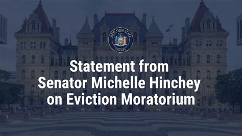 Statement From Senator Michelle Hinchey On Eviction Moratorium