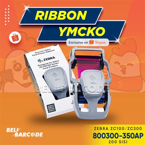 Jual Ribbon Pita Warna Pencetak Id Card Zebra Zc Ymcko Shopee