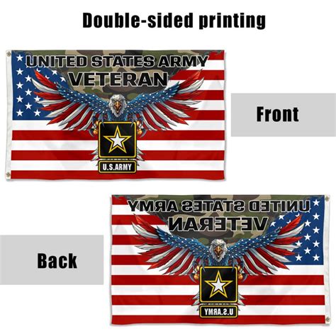 U S Army American Eagle Veteran Flag Banner