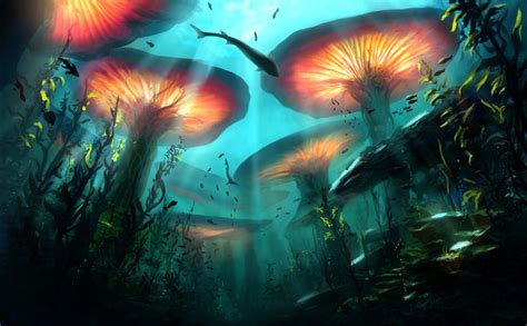 Beneath The Waves Underwater Forest By Artlatkowski On Deviantart