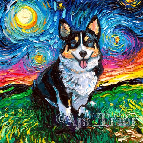 tri color corgi merchandise - Label E-Journal Art Gallery