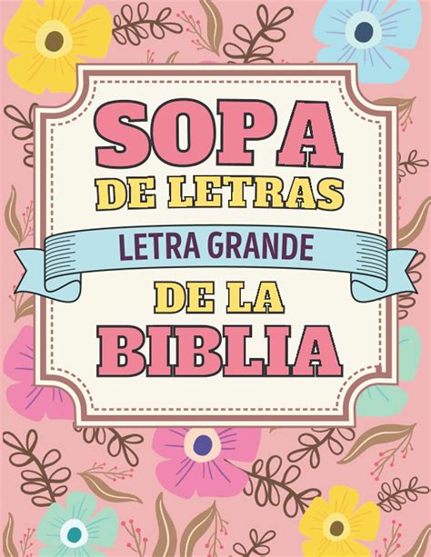 Sopa De Letras De La Biblia Busca Palabras En Español Letra Grande