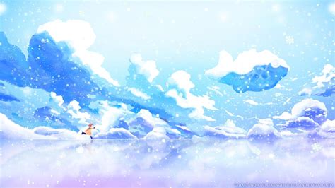 Winter Snow Anime Wallpapers Wallpaper Cave