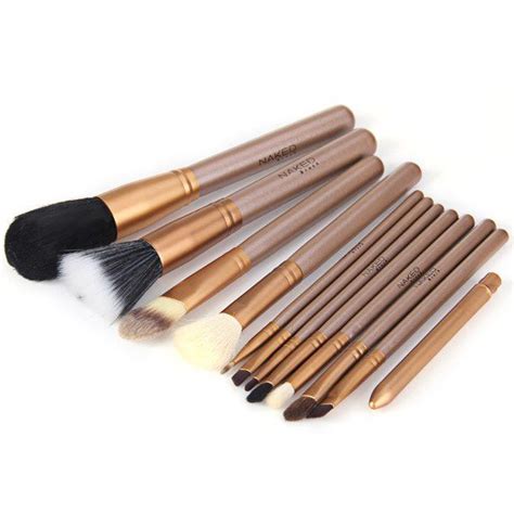 2018 12pcs Naked Makeup Brushes Soft Cosmetic Face Brush Kit With