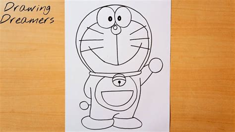 How to Draw Doraemon Easy || Doraemon Outline Drawing Step by Step ...