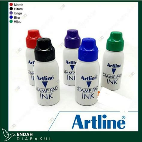Jual Refill Tinta Stempel Artline 50 Ml Biru Shopee Indonesia