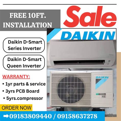 Daikin D Smart Inverter Split Type Aircon Tv Home Appliances Air