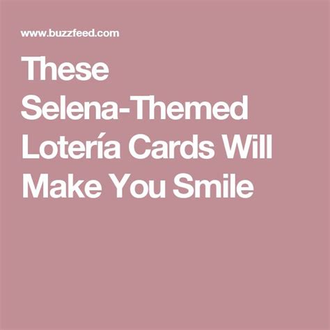 These Selena Themed Lotería Cards Will Make You Smile