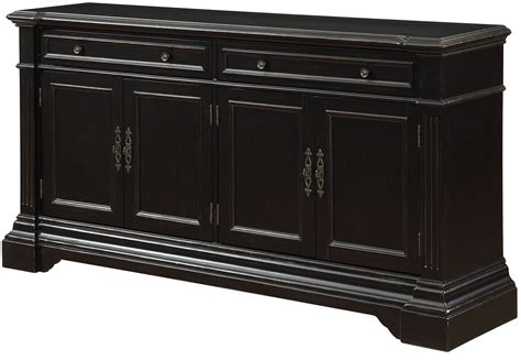 Le Point Black Rub 2 Drawer 4 Door Media Credenza From Coast To Coast