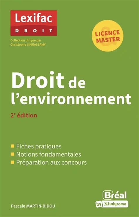 Droit De L Environnement E Dition Universit Paris Panth On Assas