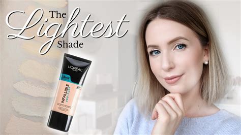 L Oreal Infallible Pro Glow Foundation 201 REVIEW SWATCHES DEMO