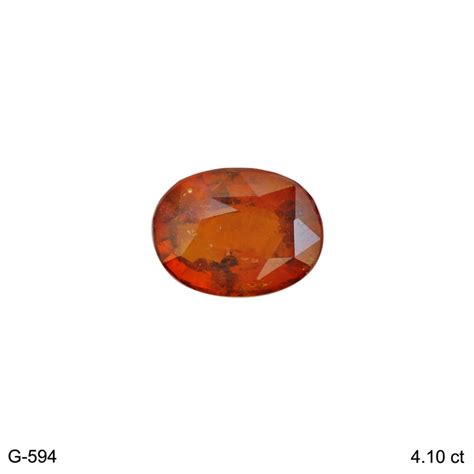 Ct Natural Hessonite Gomed Oval Shape Natural Hessonite Garnet