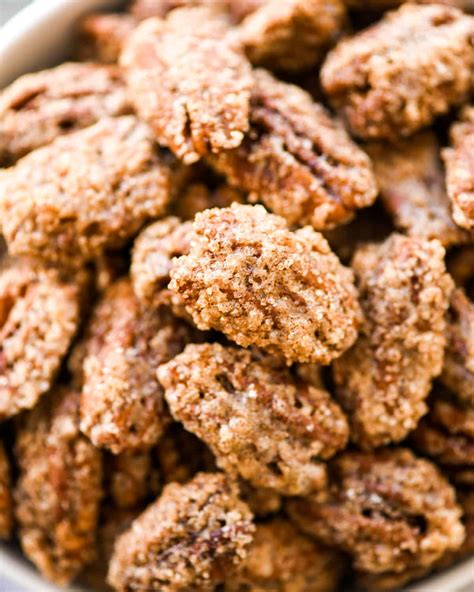 Cinnamon Sugar Pecans Candied Pecans Joyfoodsunshine