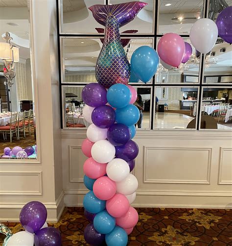 Mermaid Balloon Column For Sale Long Island Ny The Brat Shack