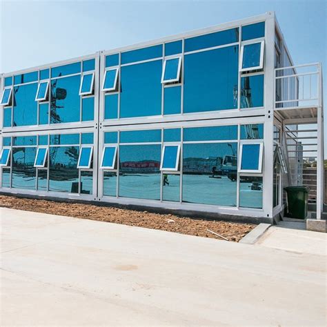 Steel Structure Sandwich Panel Office Building Flat Pack Container Home