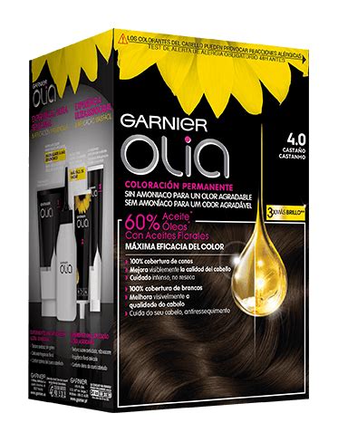 Coloración sin amoníaco castaño 4 0 Olia Garnier