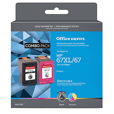 Office Depot Remanufactured Blackstandard High Yield Tri Color Ink