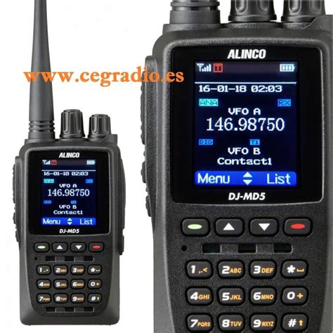 Alinco Dj Md E Con Gps Walkie Bibanda Dmr Vhf Uhf