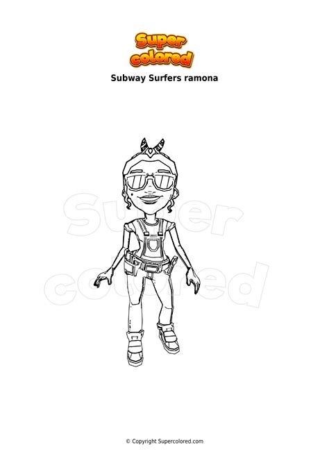 Dibujo Para Colorear Subway Surfers Ramona Supercolored