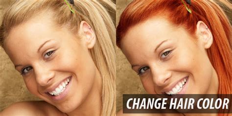 Hairstyle Photo: Change Hair Color Online