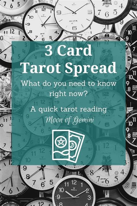 Stop Time Tarot Spread A Slice Of Understanding Moon Of Gemini