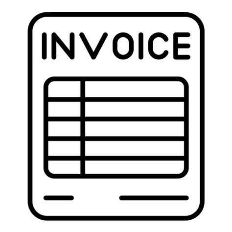 Premium Vector Invoice Line Illustration