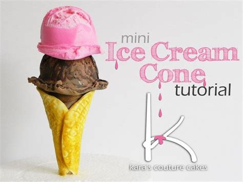 Tutorial Mini Modeling Chocolate Ice Cream Cone Two Scoops Please