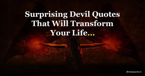 155 Surprising Devil Quotes That Will Transform Your Life - Todayquote