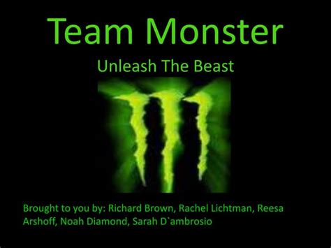 Monster Presentation Ppt