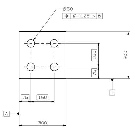 Gdandt For Centreline Positioning Drafting Standards Gdandt And Tolerance