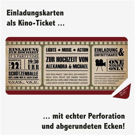 Kinokarte Vorlage Zum Ausdrucken Neu Einladung Kindergeburtstag Kino