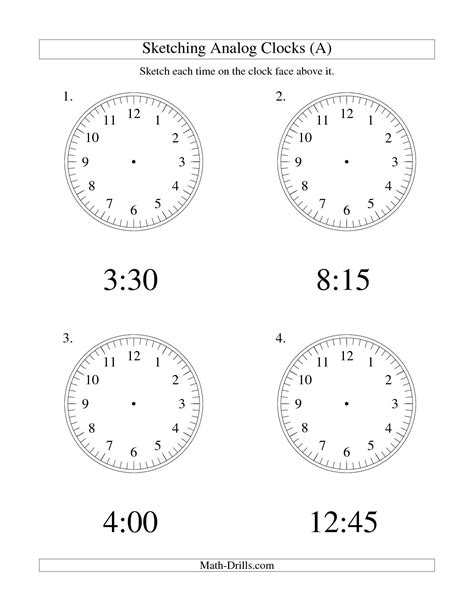 Telling Time 15 Minute Intervals Worksheets Worksheets Day