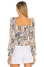 Astr The Label Tonina Top In Off White Retro Floral Revolve