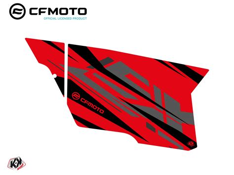 Kit D Co Portes Compl Tes Pcz Cf Moto Zforce Rouge