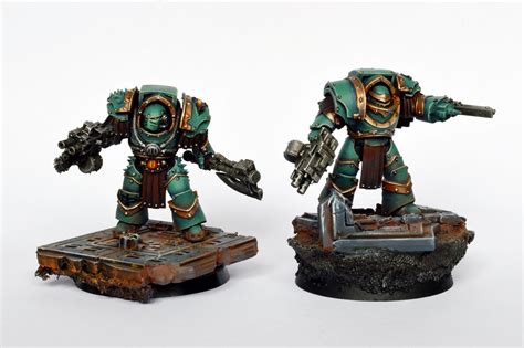 Showcase Sons Of Horus Terminators And Contemptor Dreadnought By