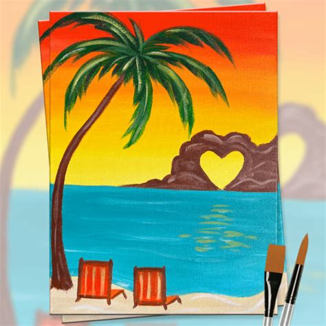 Lovers Paradise Painting Party With The Paint Sesh