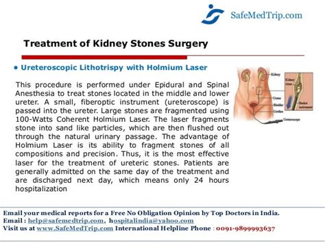 Highly Advanced Non-Surgical Treatment for Urinary Stones at SafeMedTrip Affiliated World Class ...