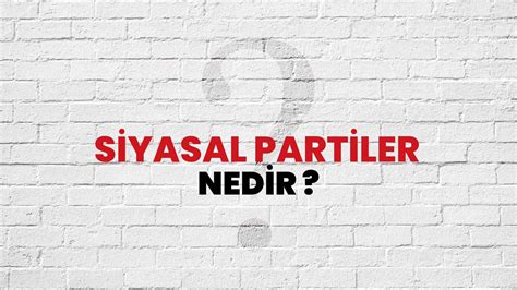 Siyasal Partiler Nedir Ne Demek T B Tak Ansiklopedi Ile Siyasal