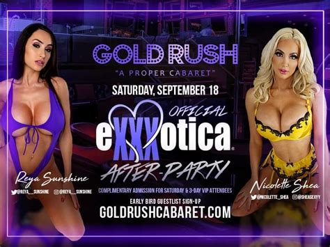 Exxxotica After Party Reya Sunshine I Nicolette Shea At Gold Rush