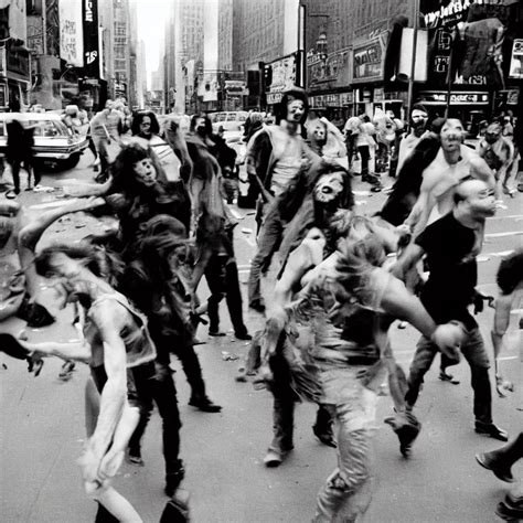 Zombies In Time Square Stable Diffusion Openart