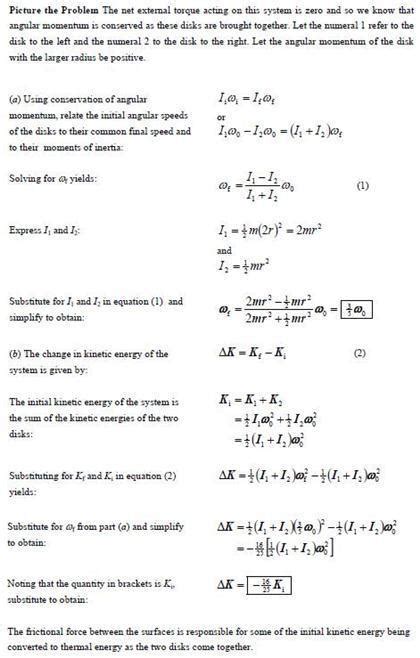 Two Disks Of Identical Mass But Different Radii R And R Are