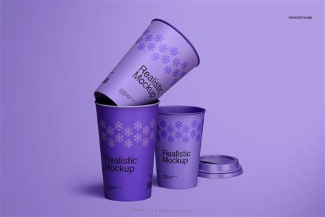 精美纸杯样机模板套装 Paper Cup Mockup Set