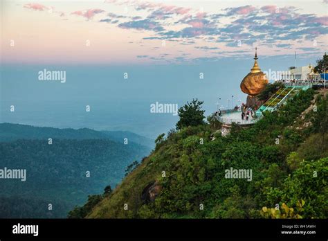 Kyaiktiyo Pagoda Also Known As Golden Rock Is A Well Known Buddhist